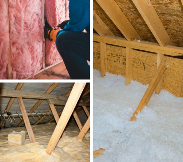 Technician installing crawl space insulation in Everett home