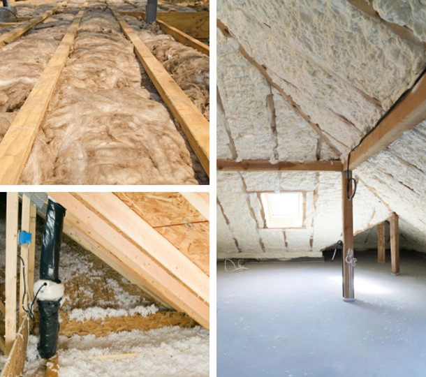 Technician insulating crawl space in a Seattle WA home
