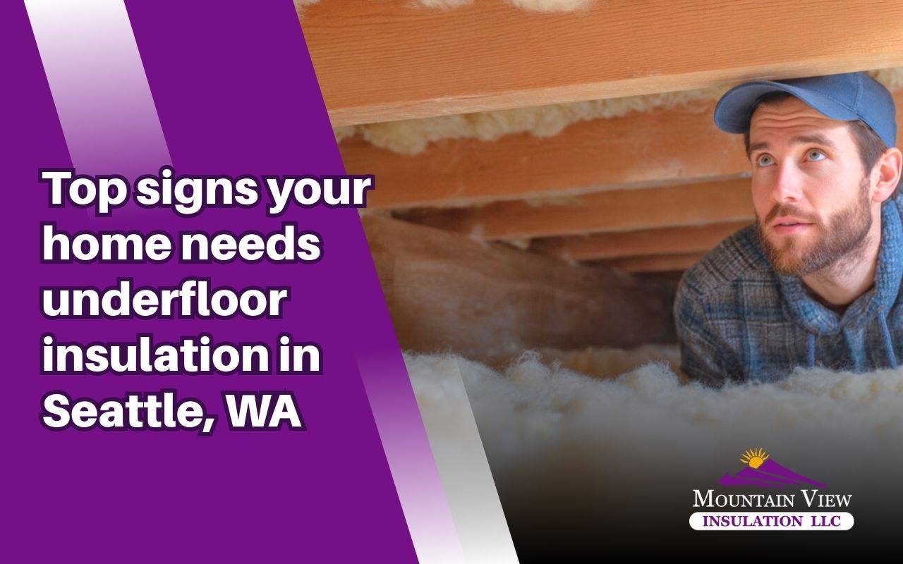 Homeowner noticing signs your home needs underfloor insulation in Seattle, WA during a cold winter morning