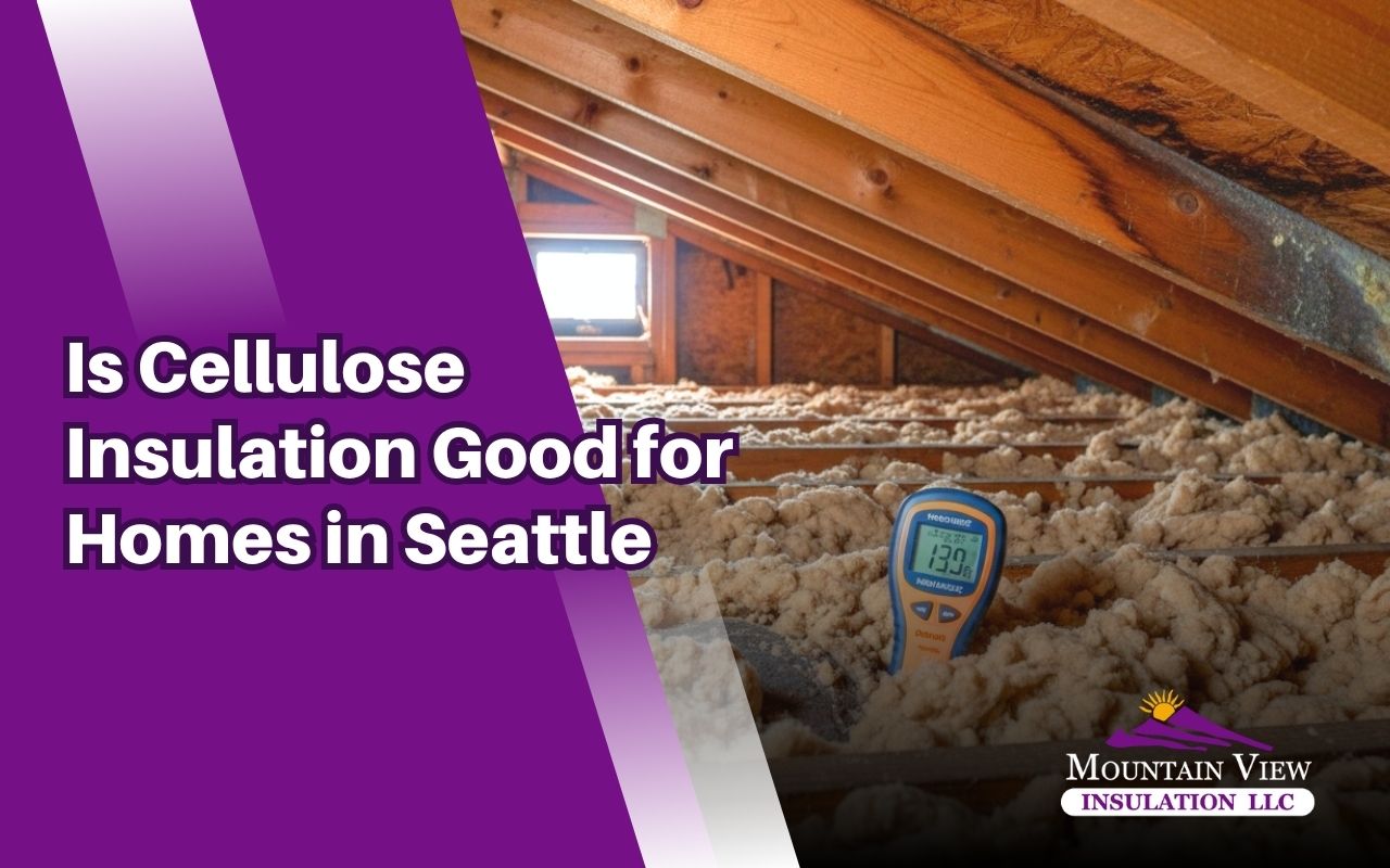 Is cellulose insulation good for homes in Seattle attic spaces with damp weather