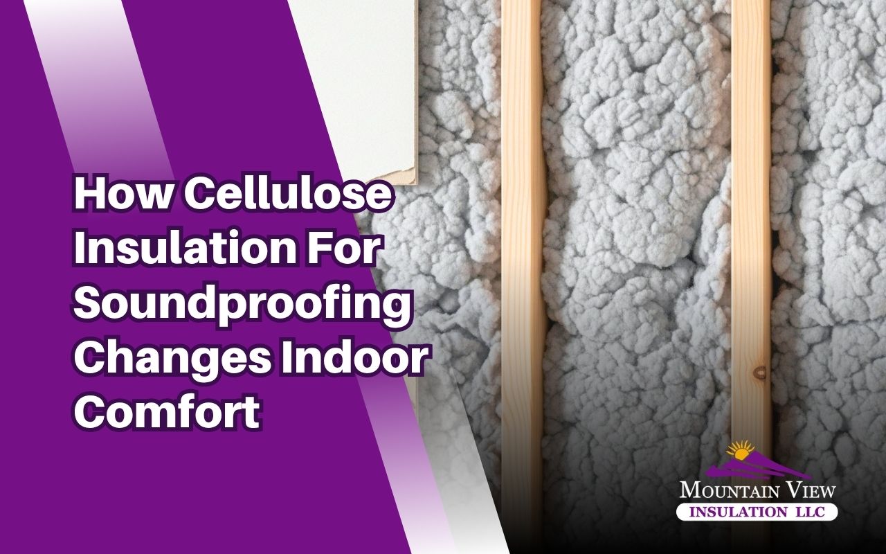Cellulose insulation for soundproofing inside home wall spaces