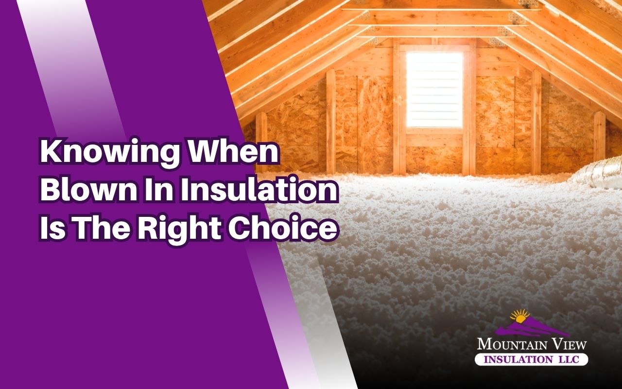 Home attic showing when blown in insulation is the right choice