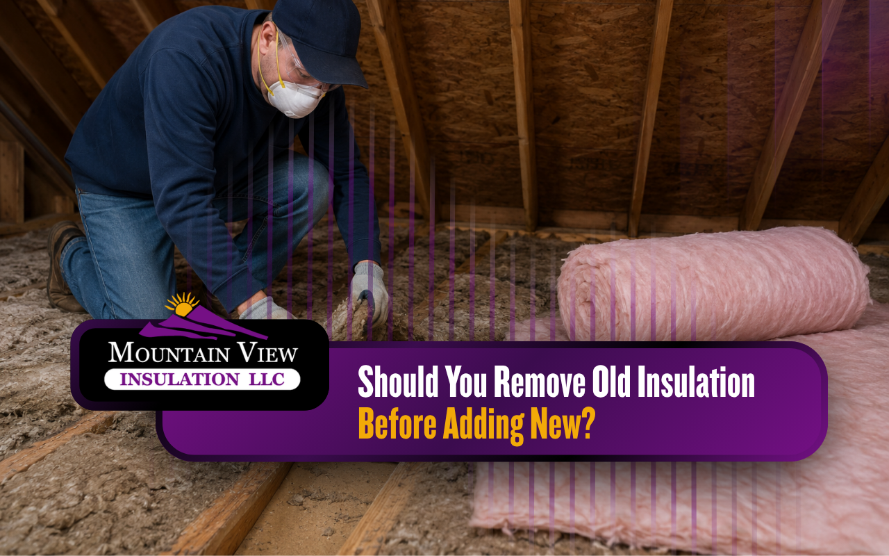 Should you remove old insulation before adding new insulation in an attic
