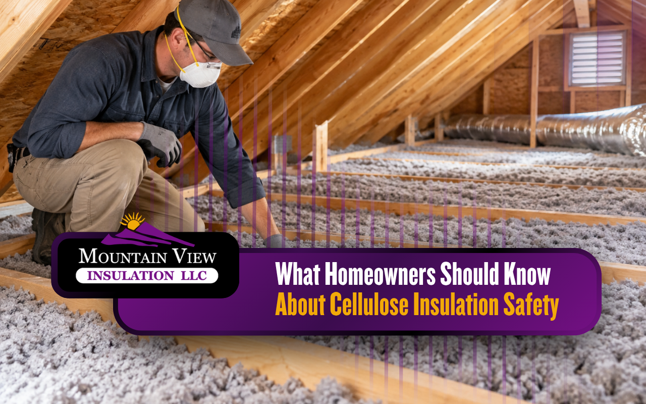 Cellulose insulation safety in a properly insulated home attic
